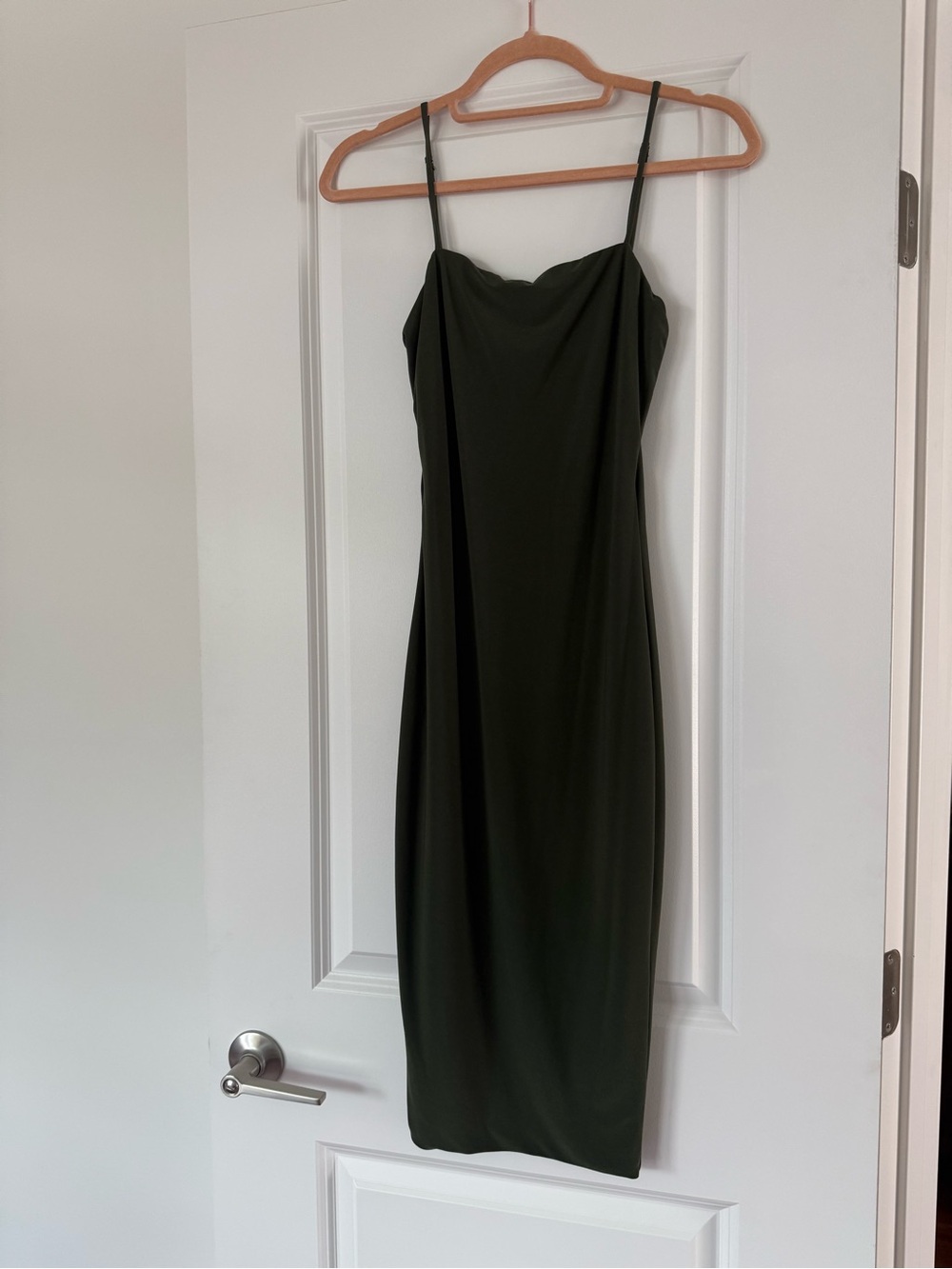 Olive Green Bodycon Midi Dress